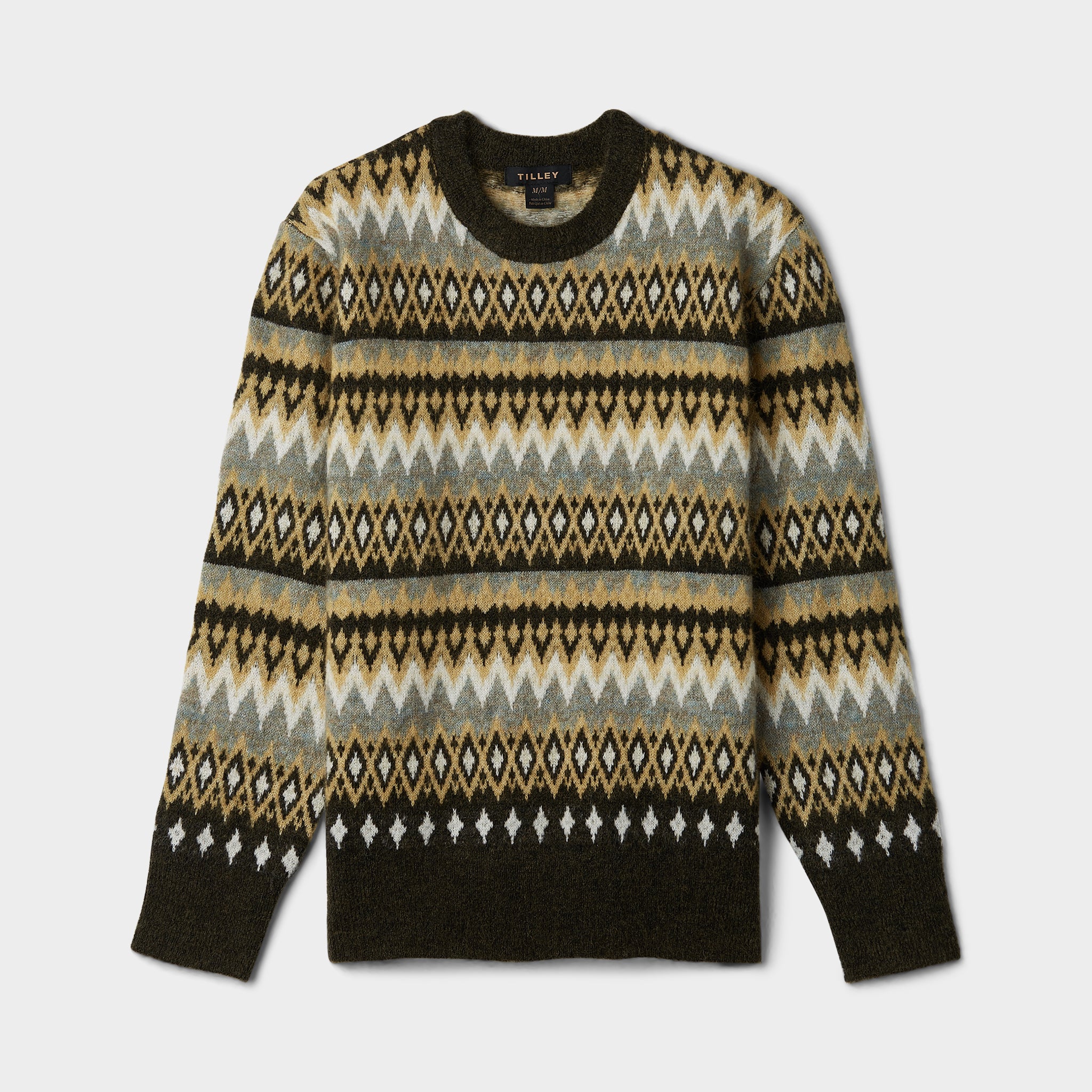 Fair Isle M And S Mens Knitwear Fair Isle Crew Neck Jumper