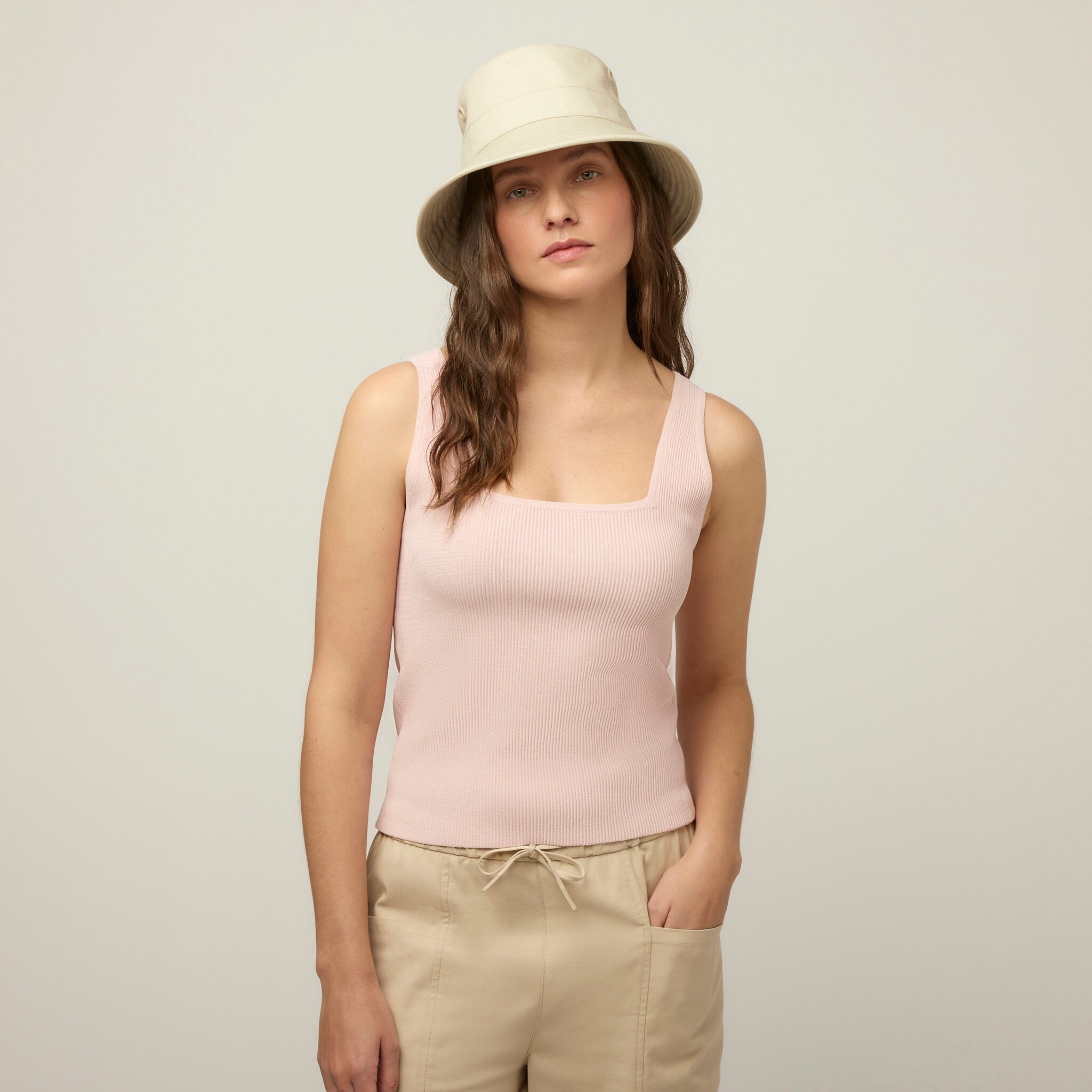 Square Neck Rib Shell – Tilley Australia