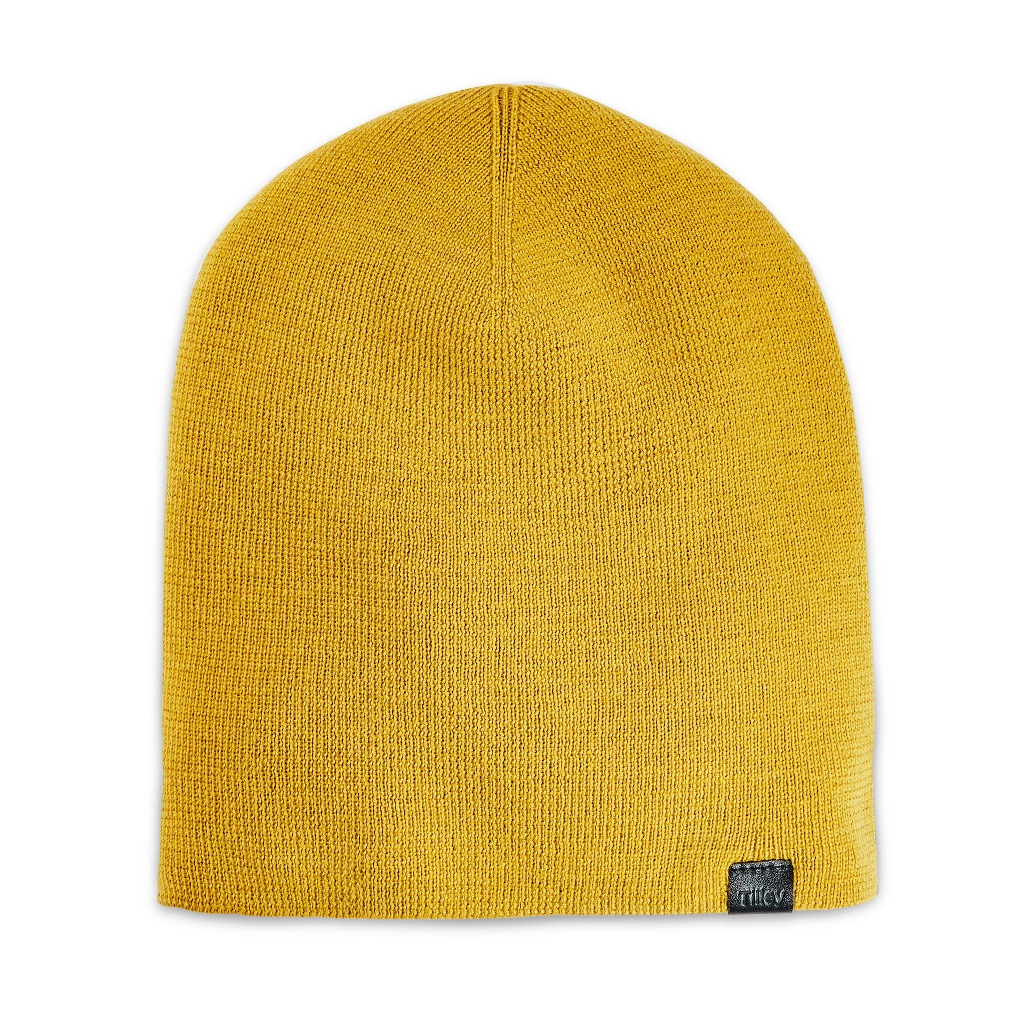 Slouch Reversible Toque in Mustard/Black