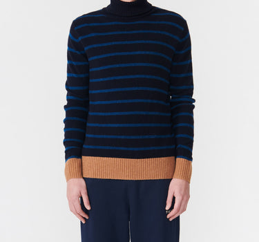 Stripe Turtleneck