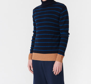 Stripe Turtleneck